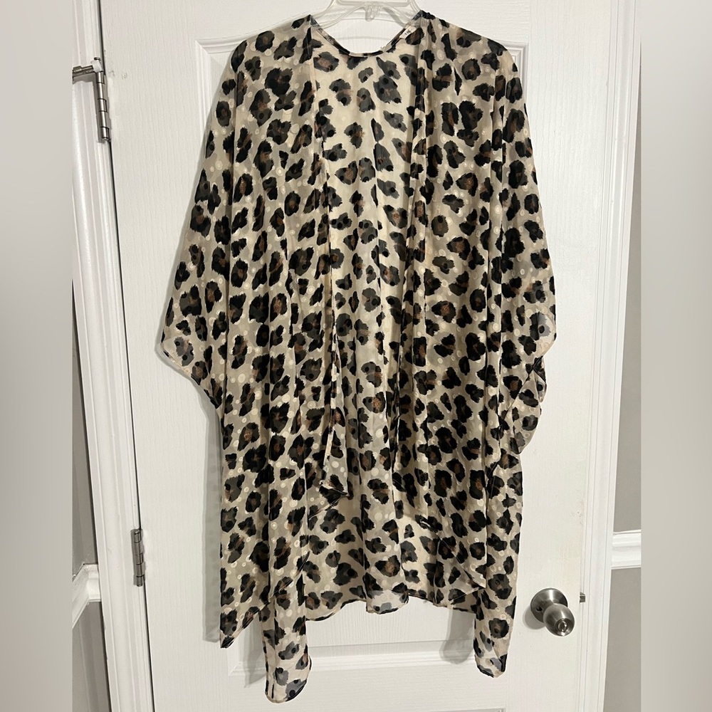 Cheetah Print Kimono